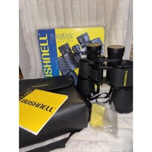 NIB Bushnell PowerView 10x50 Binoculars Wide Angle Insta Focus Lens New In Box